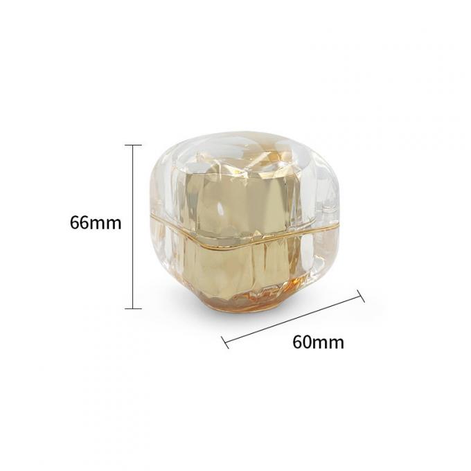 50g Leak Proof Cosmetic Cream Jar Diamond Acrylic Small Jar Custom Logo Available 0