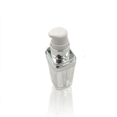 PMMA Clear Empty Foundation Bottle With Pump Recycable 15/30/50ml