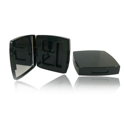 Fashionable Durable Black Empty Compact Powder Case Non Leakage