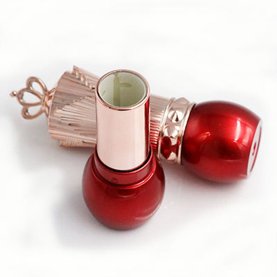 ABS Crown Custom Lipstick Containers Irregular Shape Red Color