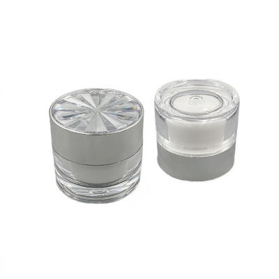Leak proof Diamond Acrylic Cosmetic Jar for Skin Care Cream Small 30g/50g Container