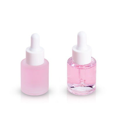 buy Simple Round Glass Foundation Bottle with Free Samples Transparent Glossy Finish online manufacturer